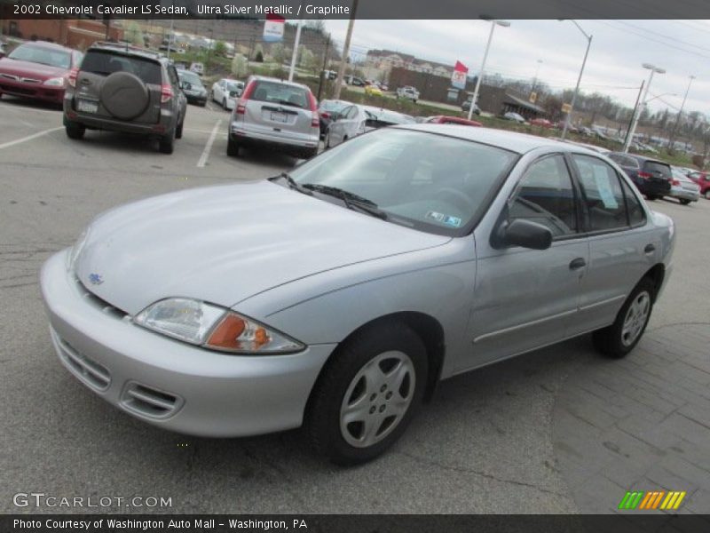 Ultra Silver Metallic / Graphite 2002 Chevrolet Cavalier LS Sedan