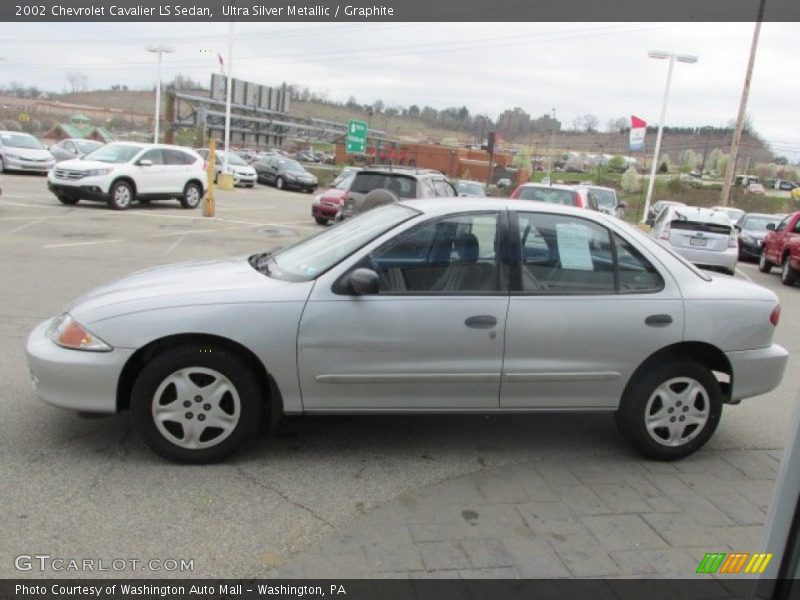 Ultra Silver Metallic / Graphite 2002 Chevrolet Cavalier LS Sedan