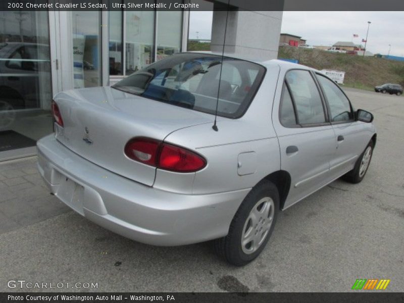 Ultra Silver Metallic / Graphite 2002 Chevrolet Cavalier LS Sedan