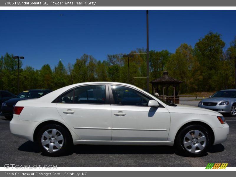 Powder White Pearl / Gray 2006 Hyundai Sonata GL