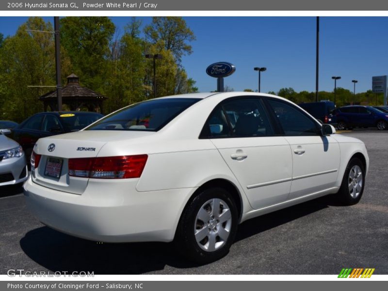 Powder White Pearl / Gray 2006 Hyundai Sonata GL