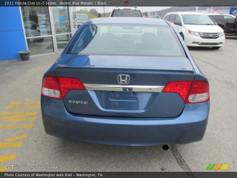 Atomic Blue Metallic / Black 2011 Honda Civic LX-S Sedan