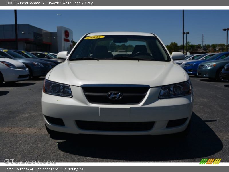 Powder White Pearl / Gray 2006 Hyundai Sonata GL
