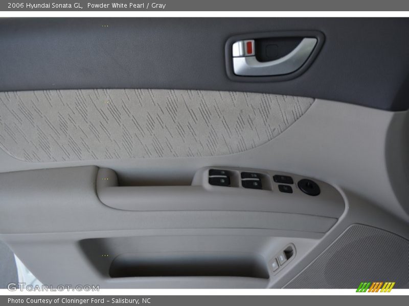Powder White Pearl / Gray 2006 Hyundai Sonata GL