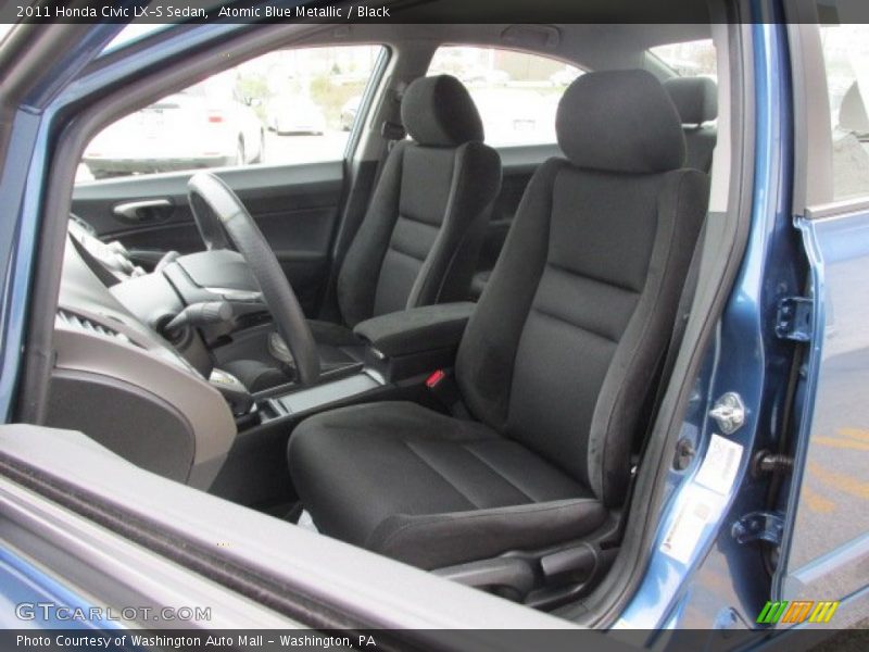 Atomic Blue Metallic / Black 2011 Honda Civic LX-S Sedan