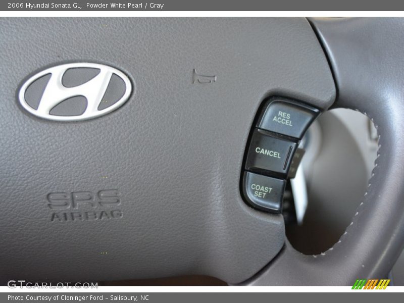 Powder White Pearl / Gray 2006 Hyundai Sonata GL