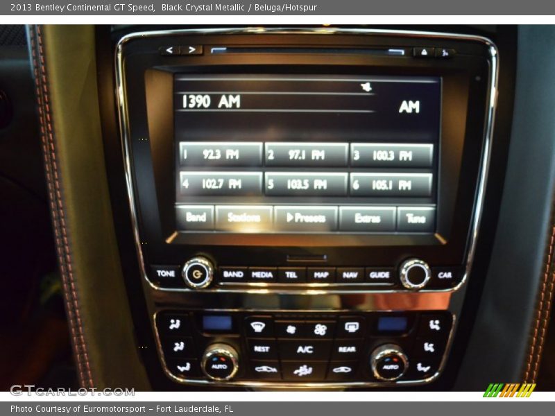 Audio System of 2013 Continental GT Speed