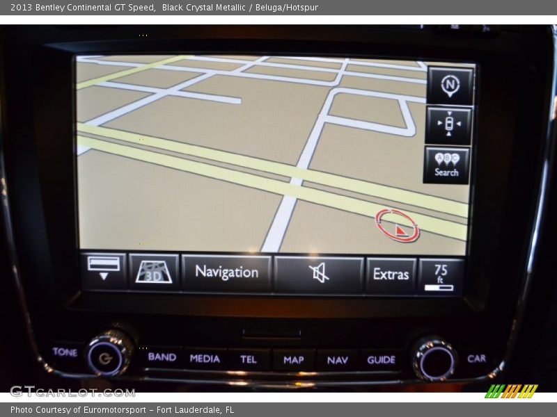 Navigation of 2013 Continental GT Speed