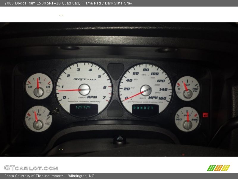 Flame Red / Dark Slate Gray 2005 Dodge Ram 1500 SRT-10 Quad Cab