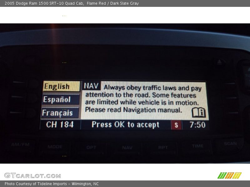 Flame Red / Dark Slate Gray 2005 Dodge Ram 1500 SRT-10 Quad Cab