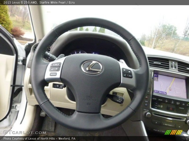 Starfire White Pearl / Ecru 2013 Lexus IS 250 AWD