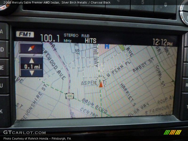 Silver Birch Metallic / Charcoal Black 2008 Mercury Sable Premier AWD Sedan
