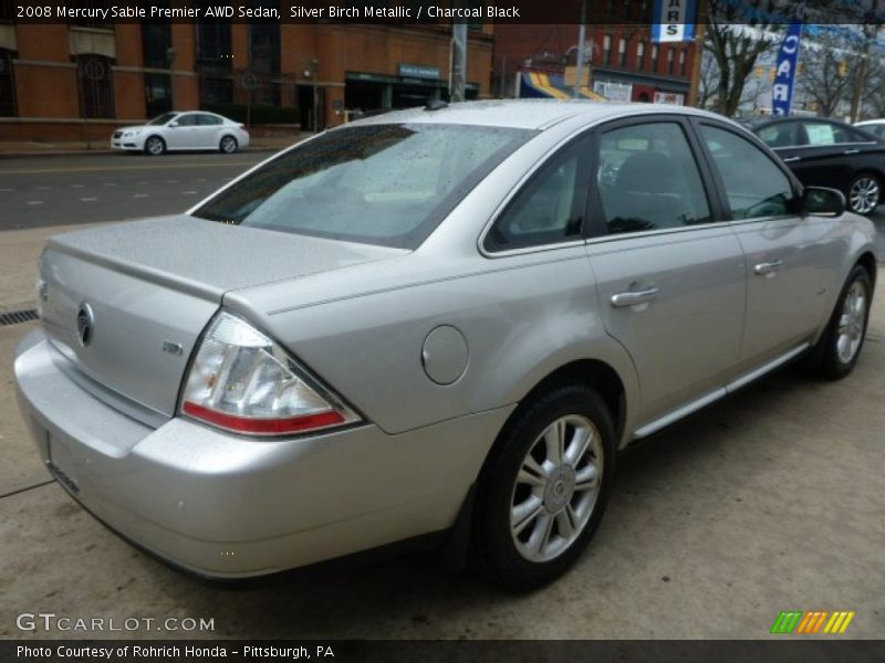 Silver Birch Metallic / Charcoal Black 2008 Mercury Sable Premier AWD Sedan