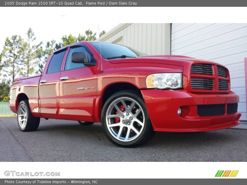 Front 3/4 View of 2005 Ram 1500 SRT-10 Quad Cab