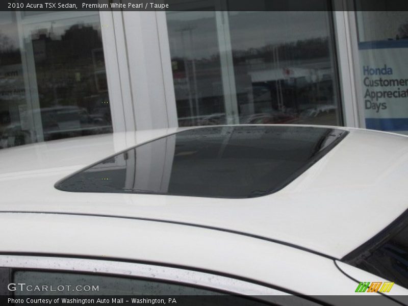 Premium White Pearl / Taupe 2010 Acura TSX Sedan