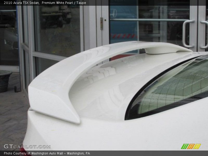 Premium White Pearl / Taupe 2010 Acura TSX Sedan