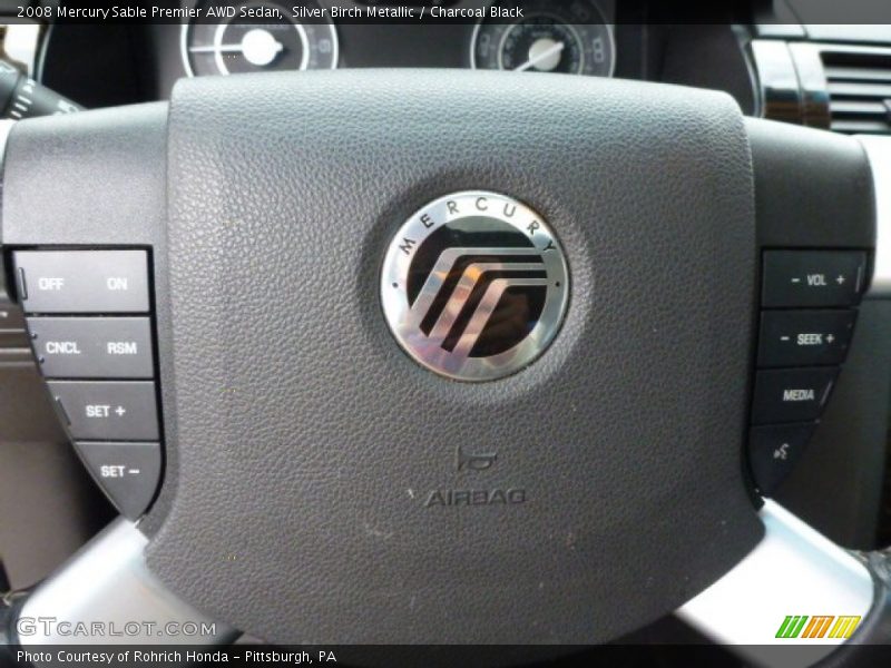 Silver Birch Metallic / Charcoal Black 2008 Mercury Sable Premier AWD Sedan
