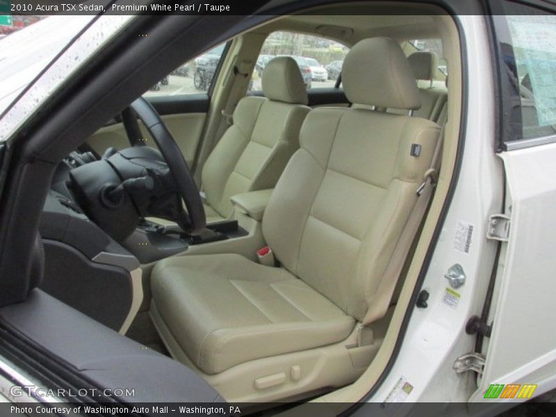 Premium White Pearl / Taupe 2010 Acura TSX Sedan
