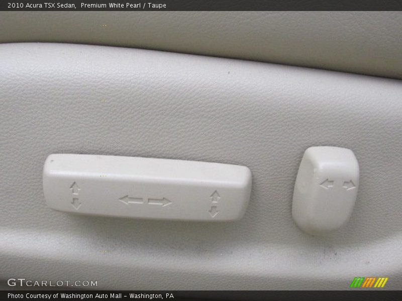 Premium White Pearl / Taupe 2010 Acura TSX Sedan