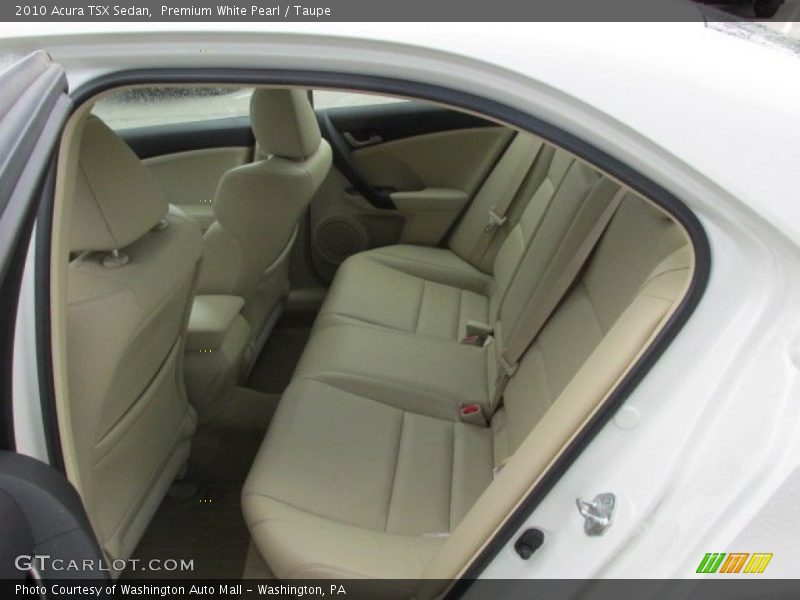 Premium White Pearl / Taupe 2010 Acura TSX Sedan