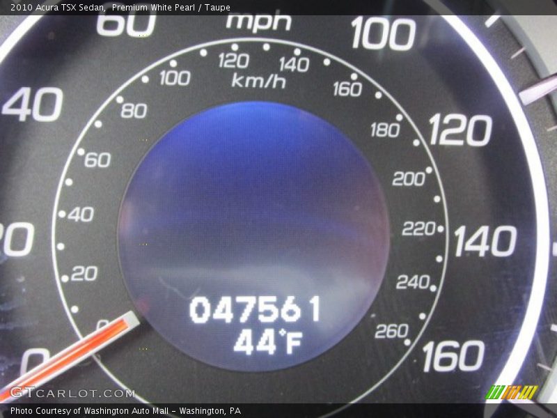 Premium White Pearl / Taupe 2010 Acura TSX Sedan