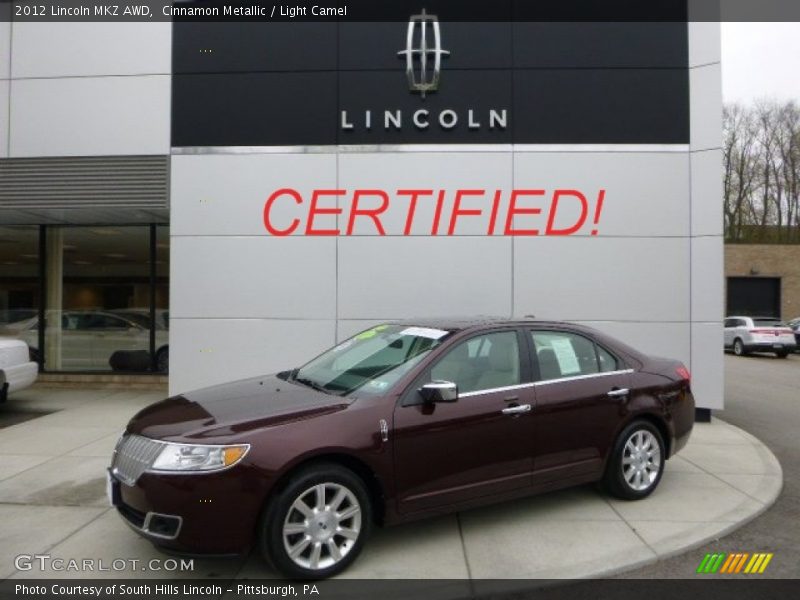 Cinnamon Metallic / Light Camel 2012 Lincoln MKZ AWD