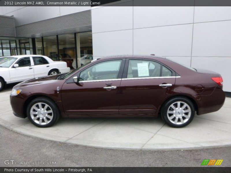 Cinnamon Metallic / Light Camel 2012 Lincoln MKZ AWD