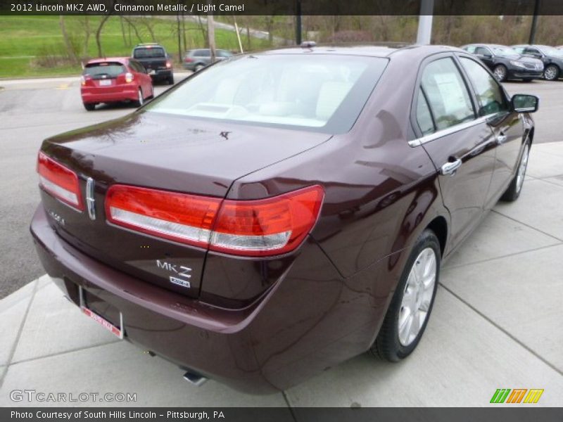 Cinnamon Metallic / Light Camel 2012 Lincoln MKZ AWD
