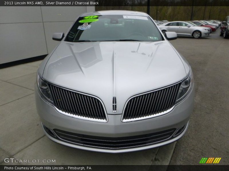Silver Diamond / Charcoal Black 2013 Lincoln MKS AWD