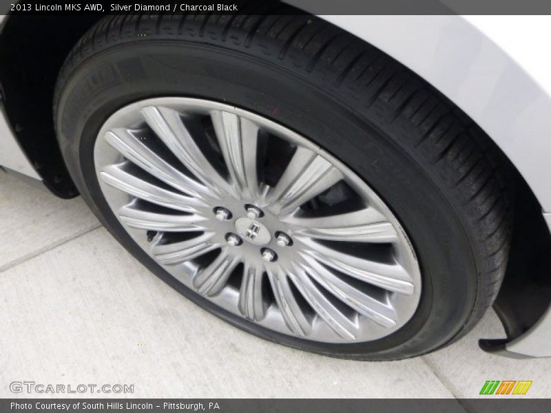 Silver Diamond / Charcoal Black 2013 Lincoln MKS AWD