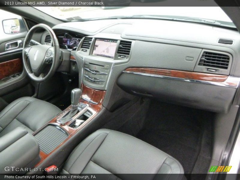 Silver Diamond / Charcoal Black 2013 Lincoln MKS AWD