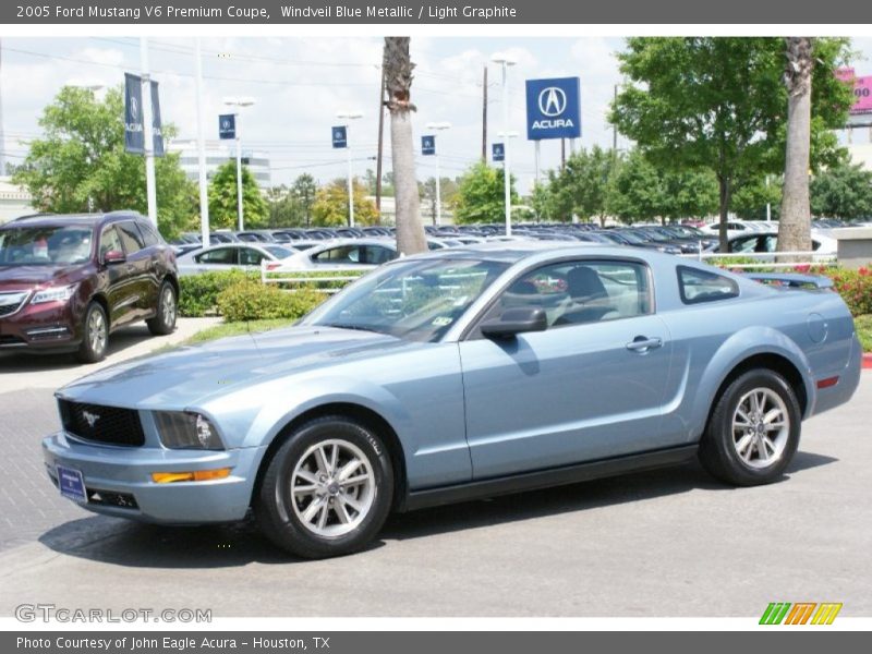 Windveil Blue Metallic / Light Graphite 2005 Ford Mustang V6 Premium Coupe