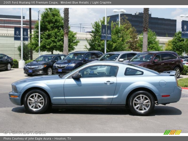 Windveil Blue Metallic / Light Graphite 2005 Ford Mustang V6 Premium Coupe