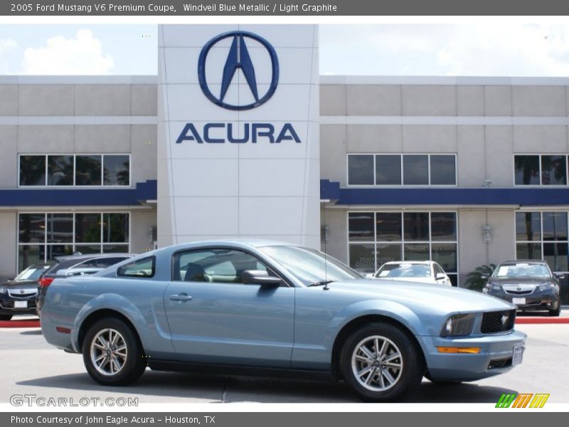 Windveil Blue Metallic / Light Graphite 2005 Ford Mustang V6 Premium Coupe