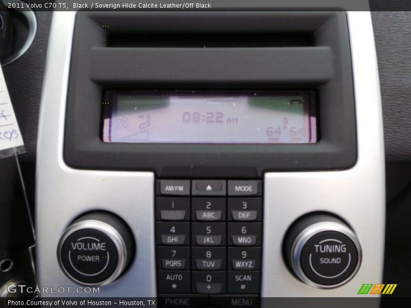 Black / Soverign Hide Calcite Leather/Off Black 2011 Volvo C70 T5