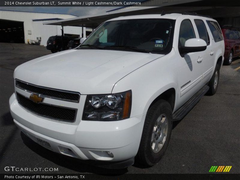 Summit White / Light Cashmere/Dark Cashmere 2014 Chevrolet Suburban LT