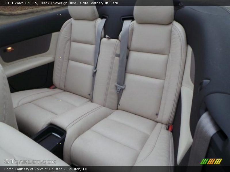 Black / Soverign Hide Calcite Leather/Off Black 2011 Volvo C70 T5