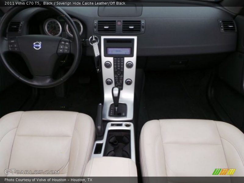 Black / Soverign Hide Calcite Leather/Off Black 2011 Volvo C70 T5