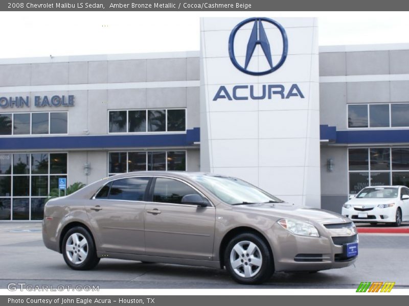 Amber Bronze Metallic / Cocoa/Cashmere Beige 2008 Chevrolet Malibu LS Sedan