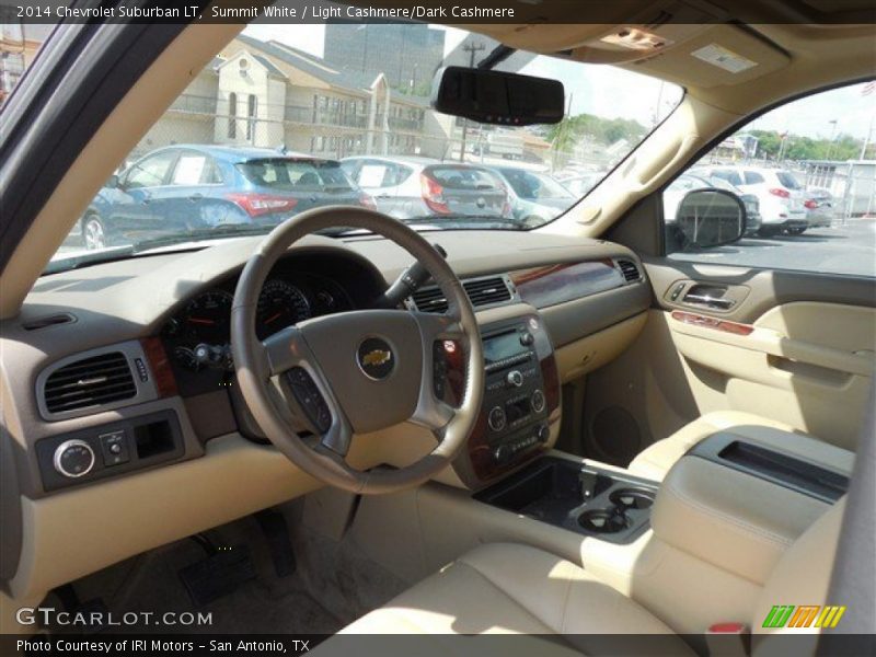 Summit White / Light Cashmere/Dark Cashmere 2014 Chevrolet Suburban LT