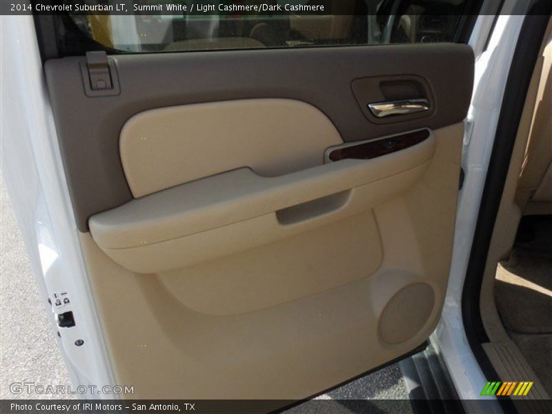 Summit White / Light Cashmere/Dark Cashmere 2014 Chevrolet Suburban LT