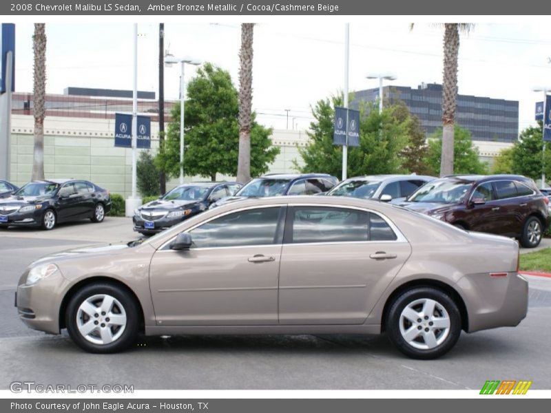 Amber Bronze Metallic / Cocoa/Cashmere Beige 2008 Chevrolet Malibu LS Sedan