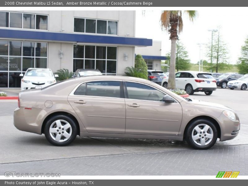 Amber Bronze Metallic / Cocoa/Cashmere Beige 2008 Chevrolet Malibu LS Sedan