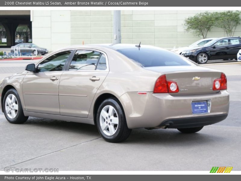 Amber Bronze Metallic / Cocoa/Cashmere Beige 2008 Chevrolet Malibu LS Sedan