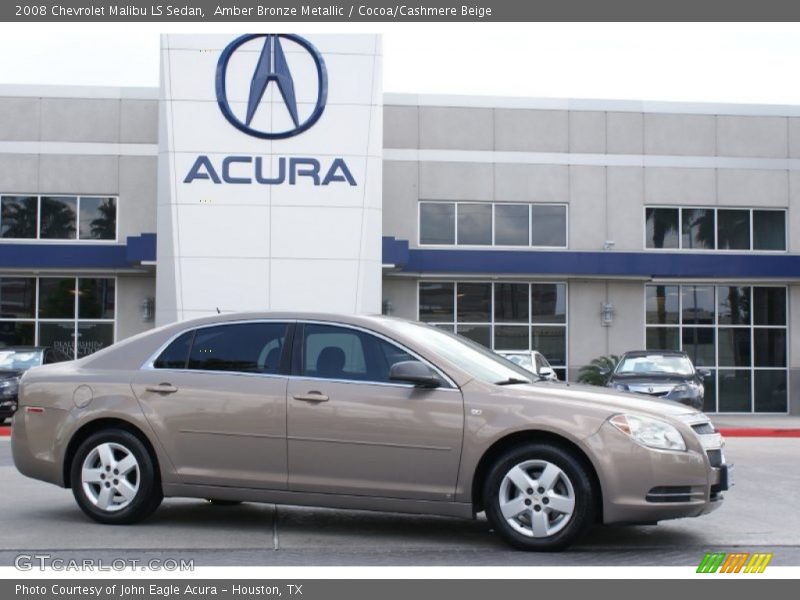 Amber Bronze Metallic / Cocoa/Cashmere Beige 2008 Chevrolet Malibu LS Sedan
