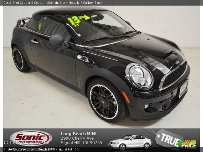 Midnight Black Metallic / Carbon Black 2013 Mini Cooper S Coupe