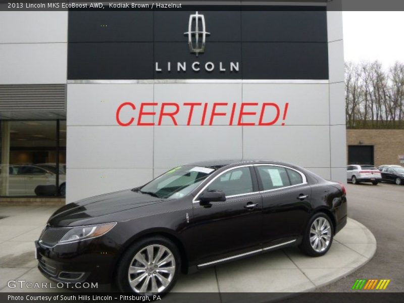 Kodiak Brown / Hazelnut 2013 Lincoln MKS EcoBoost AWD