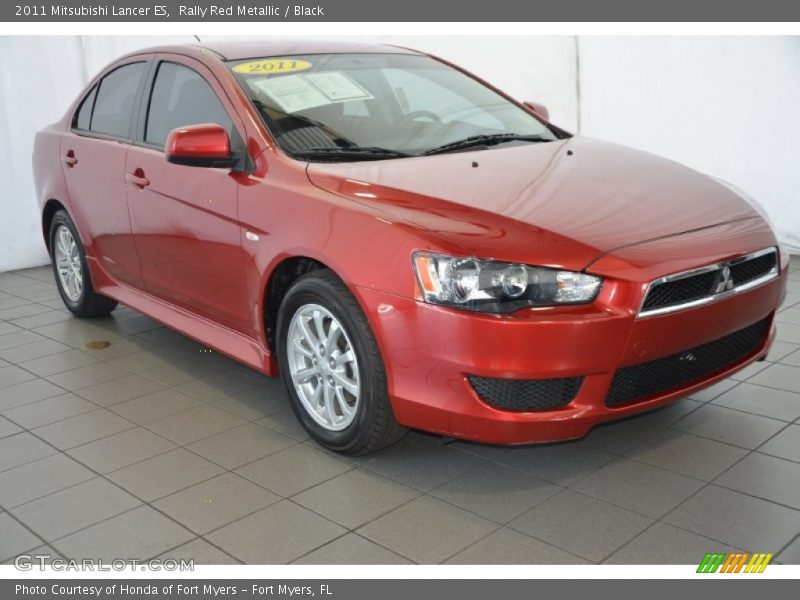 Rally Red Metallic / Black 2011 Mitsubishi Lancer ES