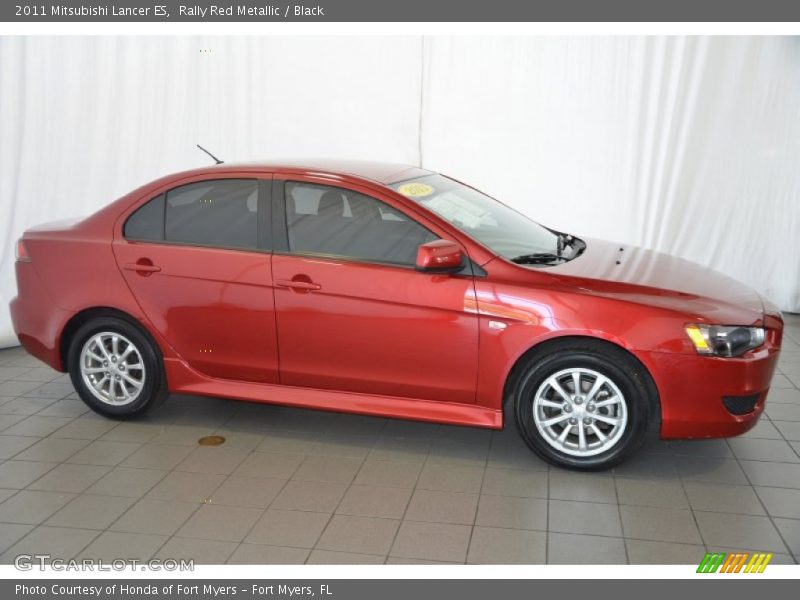 Rally Red Metallic / Black 2011 Mitsubishi Lancer ES