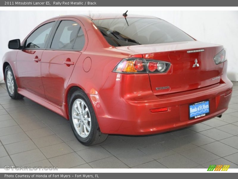 Rally Red Metallic / Black 2011 Mitsubishi Lancer ES